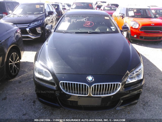 WBA6B2C50FD799302 - 2015 BMW 650 I/GRAN COUPE BLACK photo 6