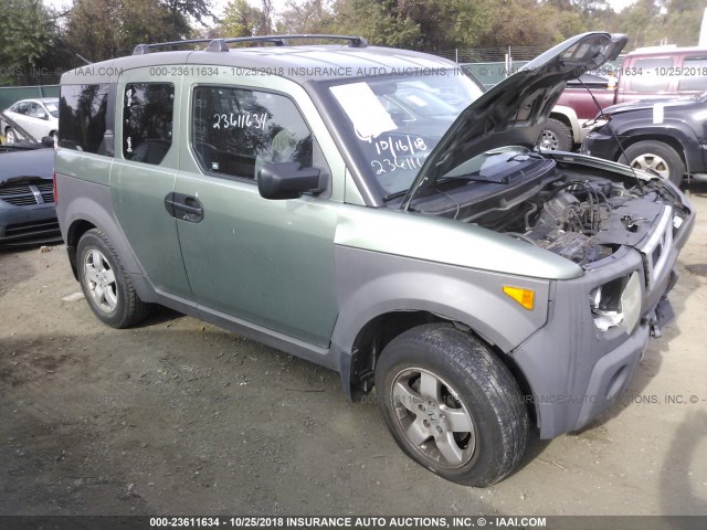 5J6YH28514L021400 - 2004 HONDA ELEMENT EX GREEN photo 1