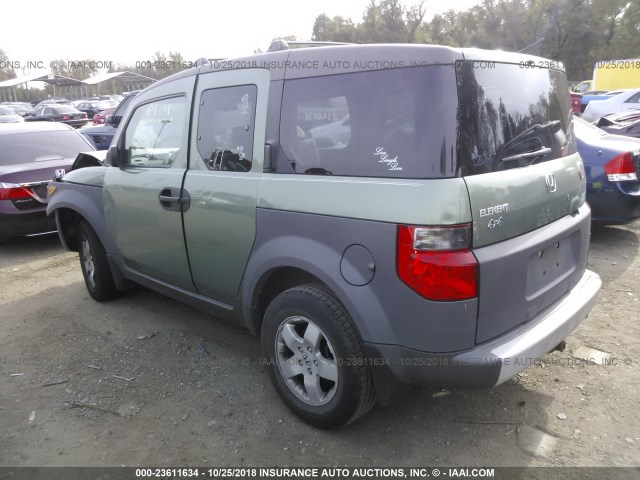 5J6YH28514L021400 - 2004 HONDA ELEMENT EX GREEN photo 3