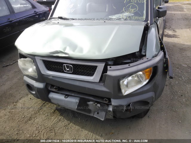 5J6YH28514L021400 - 2004 HONDA ELEMENT EX GREEN photo 6