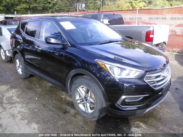 5NMZT3LB7HH004409 - 2017 HYUNDAI SANTA FE SPORT  BLACK photo 1