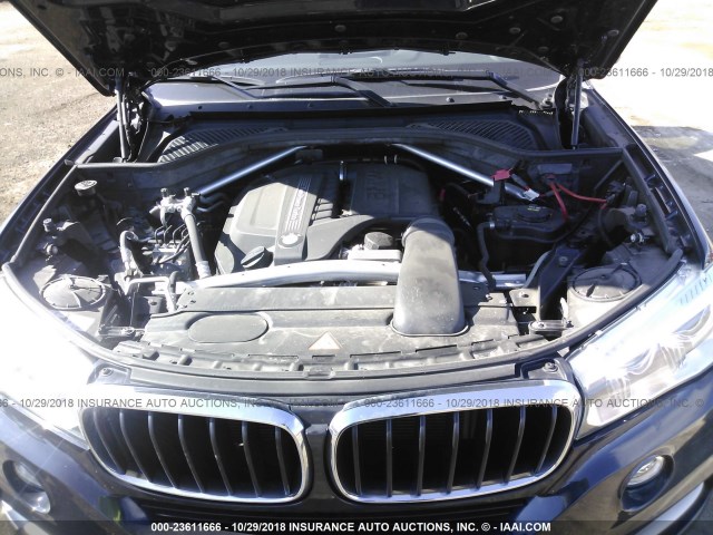 5UXKR0C50F0K68320 - 2015 BMW X5 XDRIVE35I Dark Blue photo 10