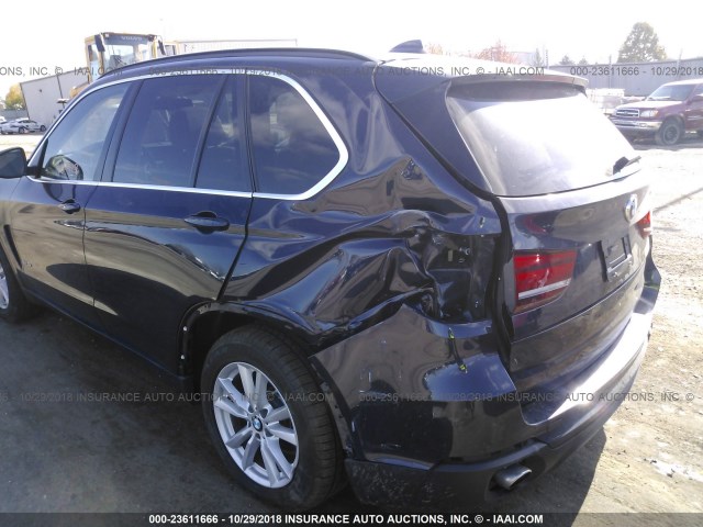 5UXKR0C50F0K68320 - 2015 BMW X5 XDRIVE35I Dark Blue photo 6