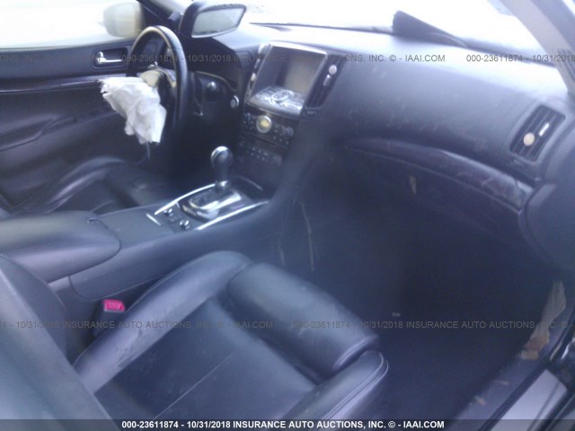 JN1CV6AR2DM761421 - 2013 INFINITI G37 BLACK photo 5