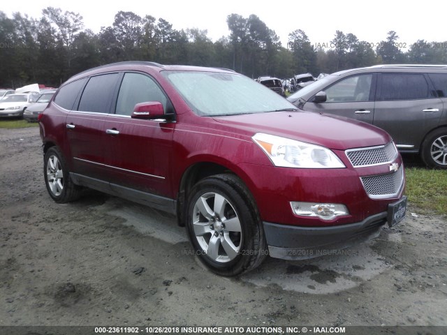 1GNKRLED5CJ406180 - 2012 CHEVROLET TRAVERSE LTZ RED photo 1