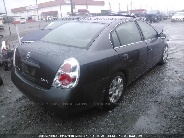 1N4AL11D66C241643 - 2006 NISSAN ALTIMA S/SL GRAY photo 4