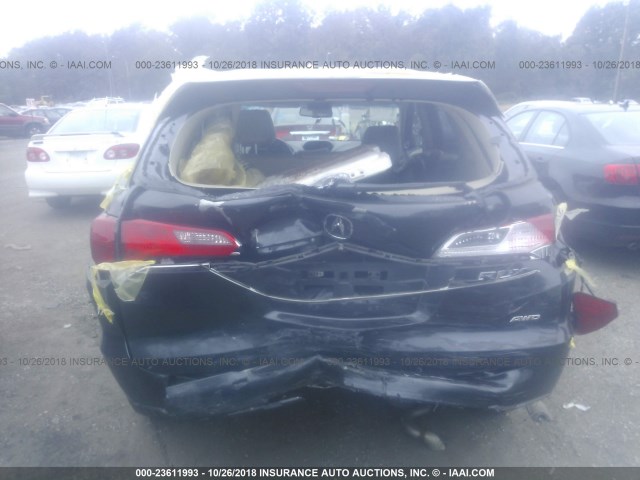 5J8TB4H34FL004459 - 2015 ACURA RDX GRAY photo 6