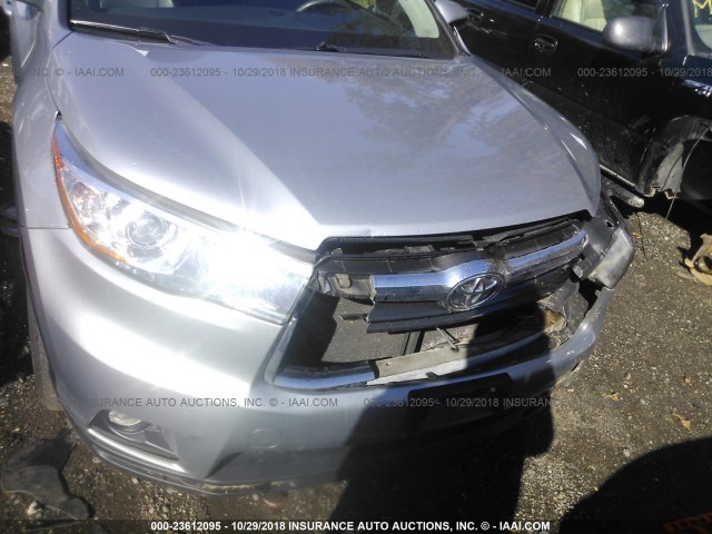 5TDJKRFH0FS131385 - 2015 TOYOTA HIGHLANDER XLE SILVER photo 6