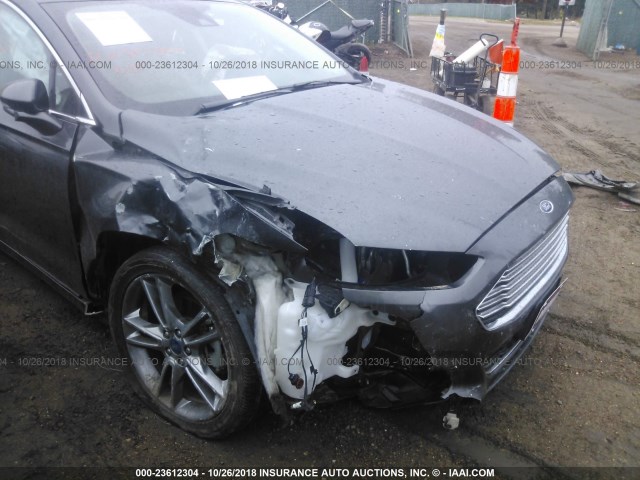 3FA6P0D91FR264311 - 2015 FORD FUSION TITANIUM GRAY photo 6