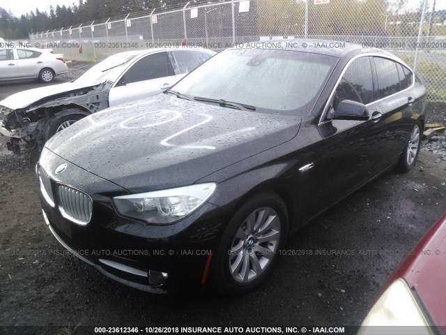 WBASN4C56AC208602 - 2010 BMW 550 GT BLACK photo 2
