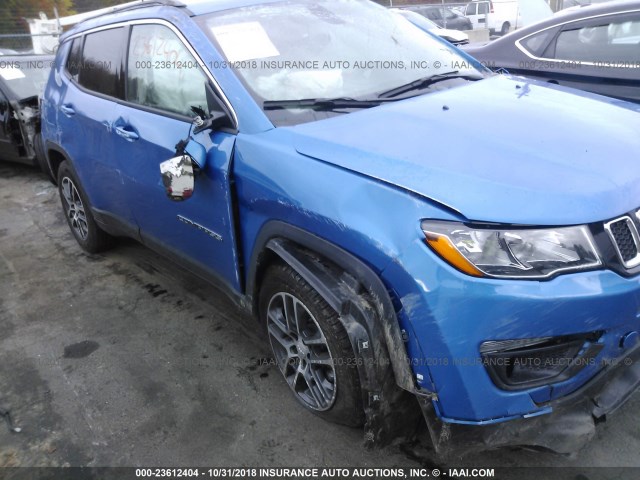 3C4NJDBB2HT627550 - 2017 JEEP COMPASS LATITUDE BLUE photo 6