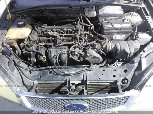 1FAHP34NX7W349122 - 2007 FORD FOCUS ZX4/S/SE/SES GRAY photo 10
