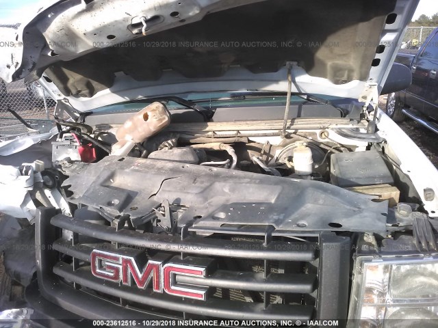 1GTN1TEX5BZ464197 - 2011 GMC SIERRA C1500 WHITE photo 10