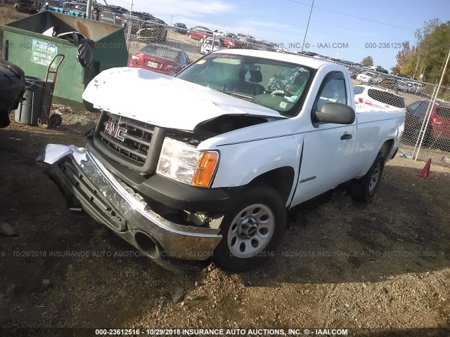 1GTN1TEX5BZ464197 - 2011 GMC SIERRA C1500 WHITE photo 2