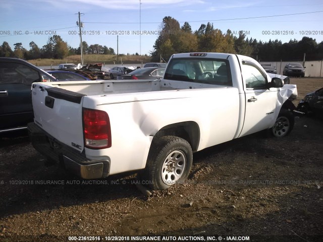 1GTN1TEX5BZ464197 - 2011 GMC SIERRA C1500 WHITE photo 4