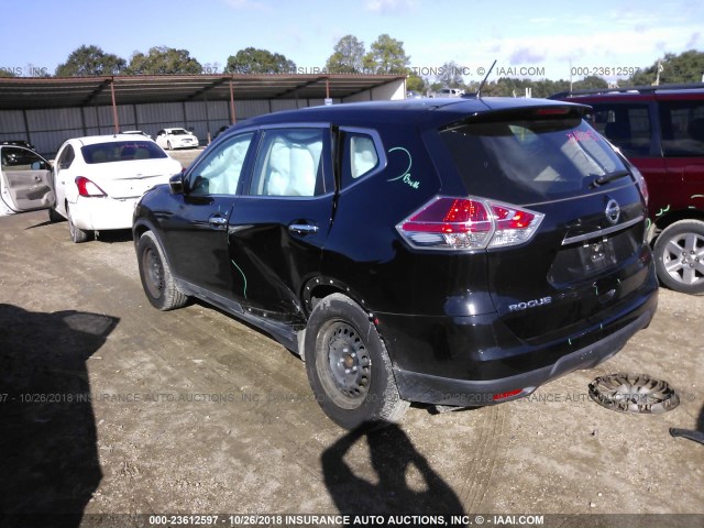 5N1AT2MT1FC867034 - 2015 NISSAN ROGUE S/SL/SV BLACK photo 3