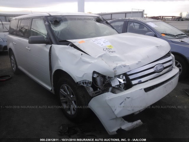 2FMGK5BC8ABA90443 - 2010 FORD FLEX SE WHITE photo 1