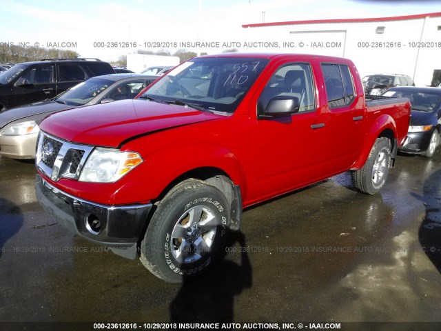 1N6AD07W79C420382 - 2009 NISSAN FRONTIER CREW CAB SE/LE/NISMO RED photo 2