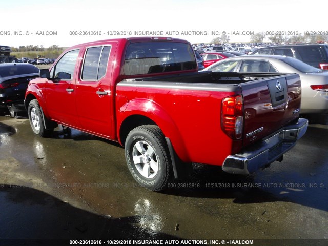 1N6AD07W79C420382 - 2009 NISSAN FRONTIER CREW CAB SE/LE/NISMO RED photo 3