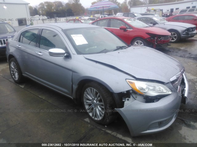 1C3CCBCG0DN598189 - 2013 CHRYSLER 200 LIMITED SILVER photo 1
