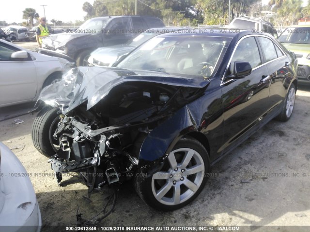 1G6AA5RA5F0140373 - 2015 CADILLAC ATS BLACK photo 2