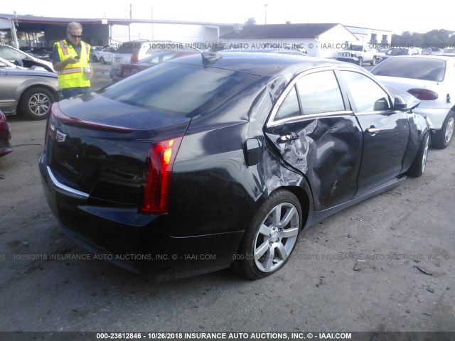 1G6AA5RA5F0140373 - 2015 CADILLAC ATS BLACK photo 4