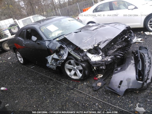 2C3CDYAG6DH705256 - 2013 DODGE CHALLENGER SXT GRAY photo 1