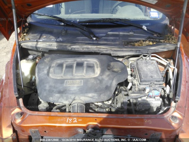 3GNDA23D87S568581 - 2007 CHEVROLET HHR LT ORANGE photo 10