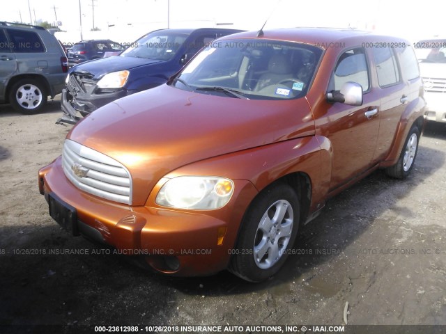 3GNDA23D87S568581 - 2007 CHEVROLET HHR LT ORANGE photo 2