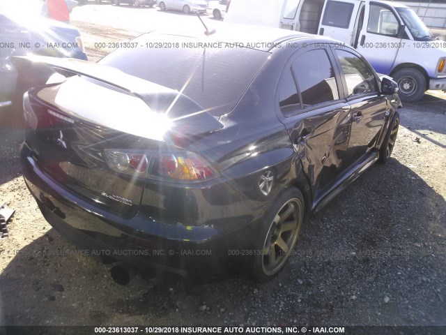 JA32W8FV2FU018234 - 2015 MITSUBISHI LANCER EVOLUTION GSR GRAY photo 4