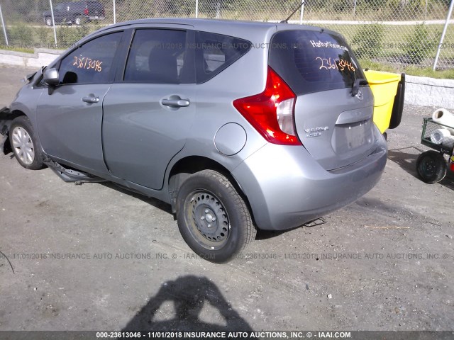 3N1CE2CP3EL409867 - 2014 NISSAN VERSA NOTE S/S PLUS/SV/SL GRAY photo 3