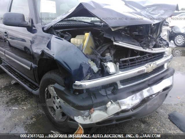 1GNEC13T75J175699 - 2005 CHEVROLET TAHOE C1500 BLUE photo 6