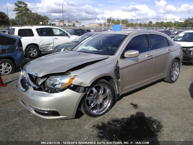 1C3CCBBB1DN701223 - 2013 CHRYSLER 200 TOURING GOLD photo 2