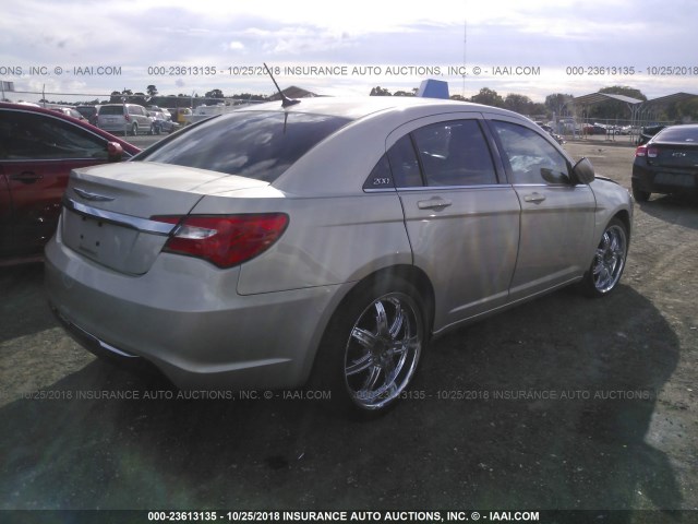 1C3CCBBB1DN701223 - 2013 CHRYSLER 200 TOURING GOLD photo 4