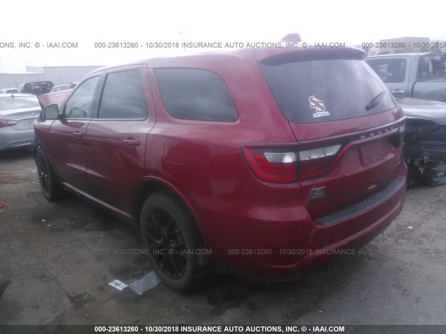 1C4RDHDG5GC315130 - 2016 DODGE DURANGO LIMITED RED photo 3