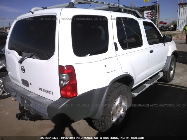 5N1ED28Y92C508111 - 2002 NISSAN XTERRA XE/SE WHITE photo 4