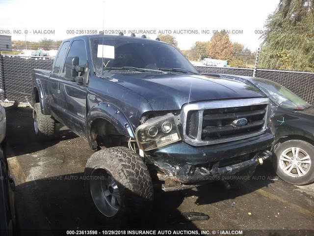 1FTSX31F91EB31392 - 2001 FORD F350 SRW SUPER DUTY BLUE photo 1