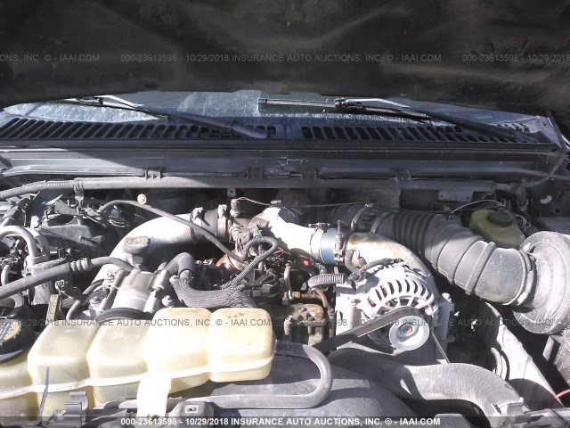 1FTSX31F91EB31392 - 2001 FORD F350 SRW SUPER DUTY BLUE photo 10