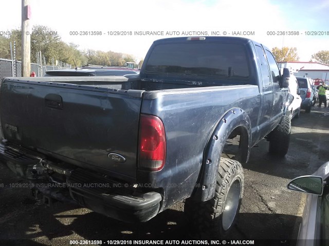 1FTSX31F91EB31392 - 2001 FORD F350 SRW SUPER DUTY BLUE photo 4