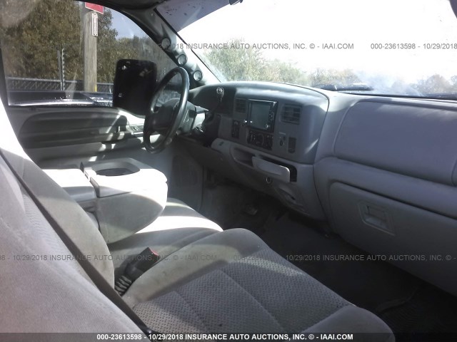 1FTSX31F91EB31392 - 2001 FORD F350 SRW SUPER DUTY BLUE photo 5