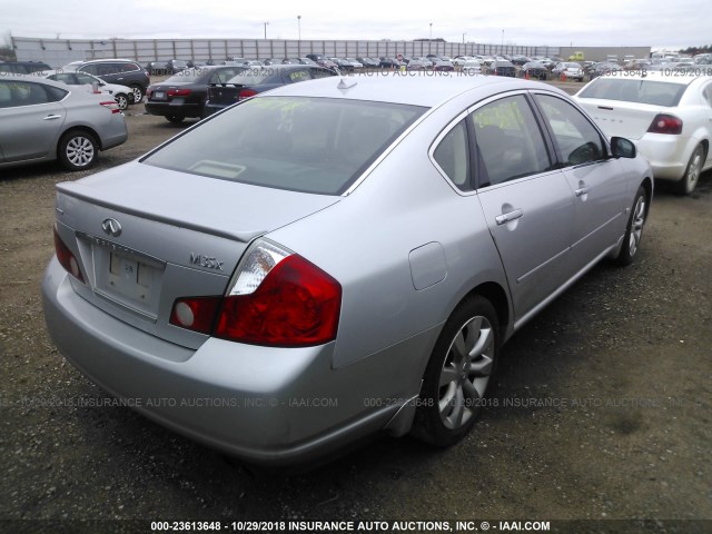 JNKAY01F67M458885 - 2007 INFINITI M35 SPORT SILVER photo 4