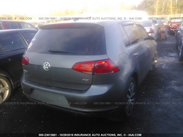 3VW217AUXHM037899 - 2017 VOLKSWAGEN GOLF S/WOLFSBURG/SE/SEL GRAY photo 4