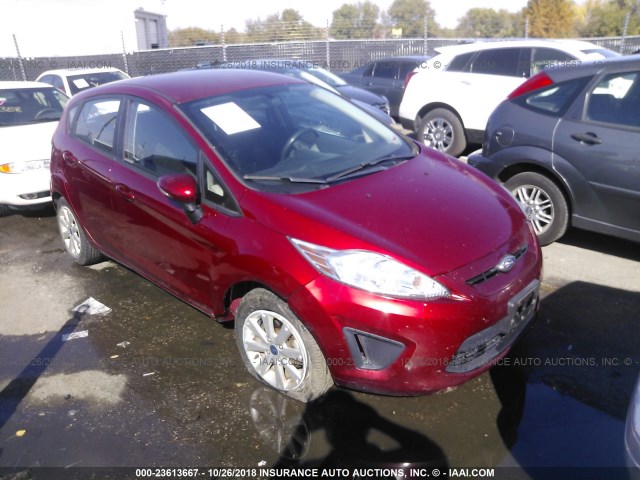 3FADP4EJ1DM207897 - 2013 FORD FIESTA SE RED photo 1