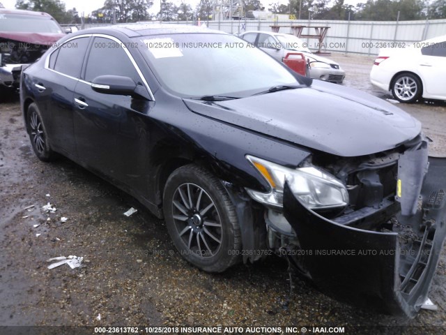 1N4AA5APXCC842993 - 2012 NISSAN MAXIMA S/SV BLACK photo 1