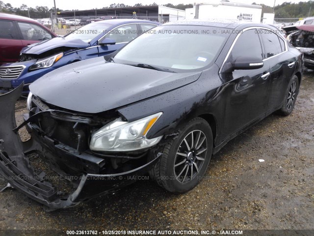 1N4AA5APXCC842993 - 2012 NISSAN MAXIMA S/SV BLACK photo 2