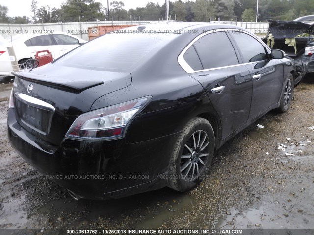 1N4AA5APXCC842993 - 2012 NISSAN MAXIMA S/SV BLACK photo 4