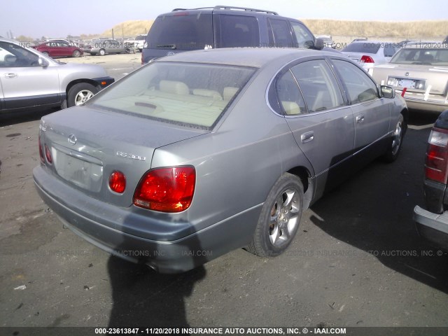 JT8BD69SX10137094 - 2001 LEXUS GS 300 GRAY photo 4