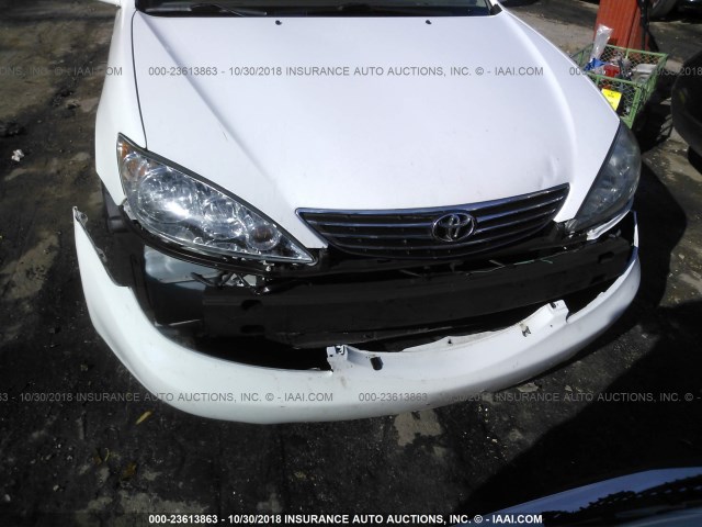 4T1BE32K25U023253 - 2005 TOYOTA CAMRY LE/XLE/SE WHITE photo 6