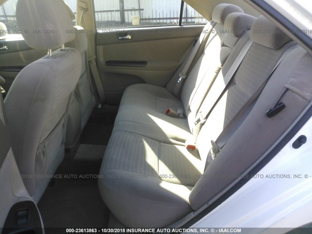4T1BE32K25U023253 - 2005 TOYOTA CAMRY LE/XLE/SE WHITE photo 8