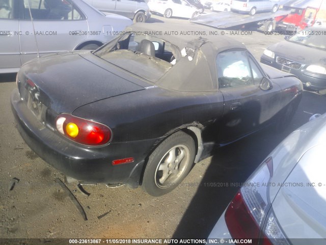 JM1NB3538Y0154049 - 2000 MAZDA MX-5 MIATA LS BLACK photo 4